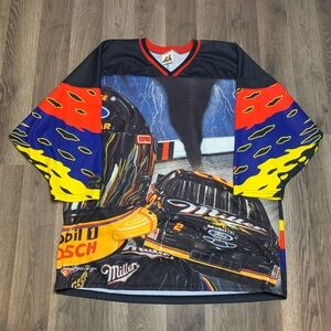 Vintage 1996 Rusty Wallace Nascar Racing Hockey Jersey